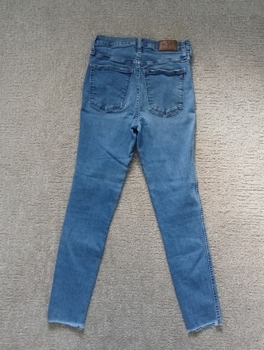 Madewell 10" High Rise Skinny Jeans Button Fly Raw Hem 28 Excellent Condition!